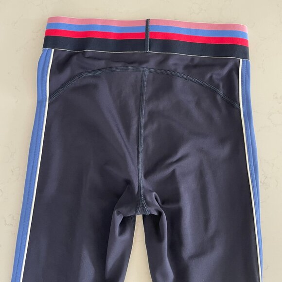 Gap Fit Eclipse Side Stripe Paneled 7/8 Length Leggings Blue White Sz S - Picture 5 of 9